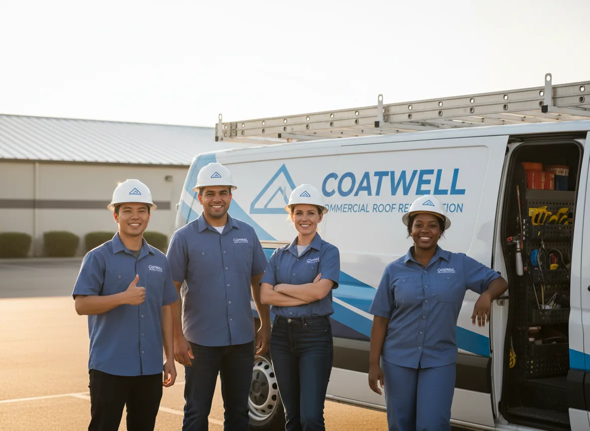 Commercial roof coating company in Corder, MO